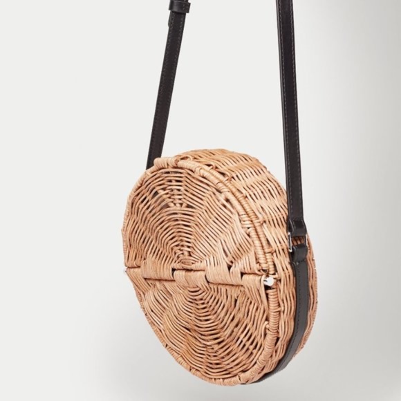 Aritzia Auxiliary Provence Wicker Bag (Brown/ Black) - Picture 3 of 8